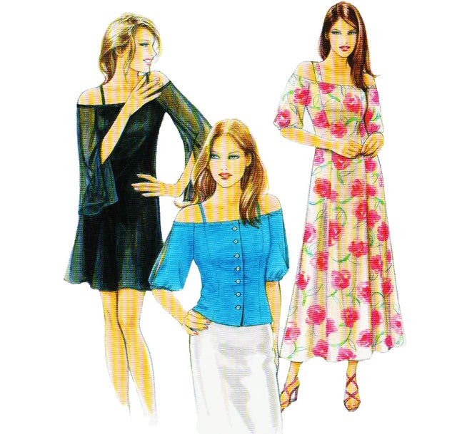 Asymetrical Women's Skirt Pattern (W38-L)