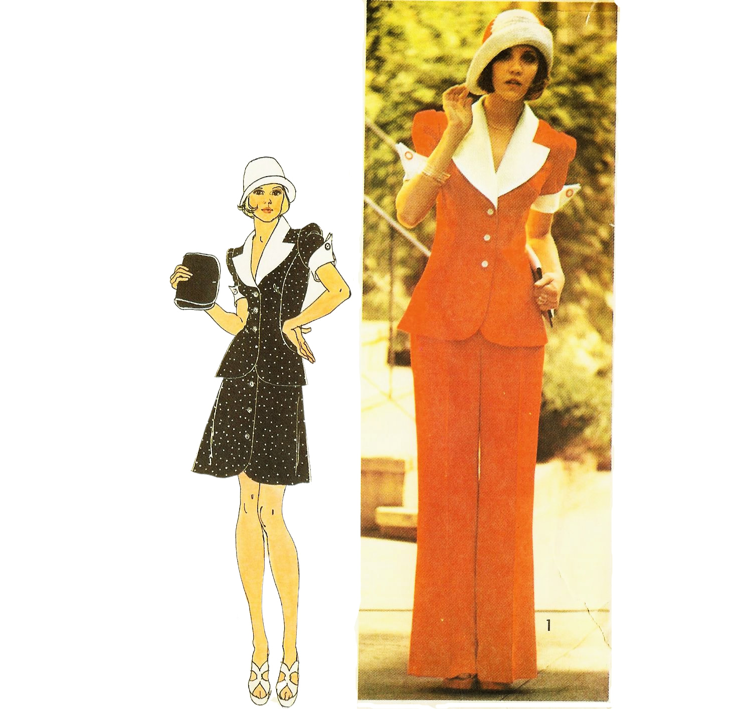 1970s Womens Dress Pants & Shirt Sewing Pattern - McCalls No. 3746 XL 1X -  Angel Elegance Vintage