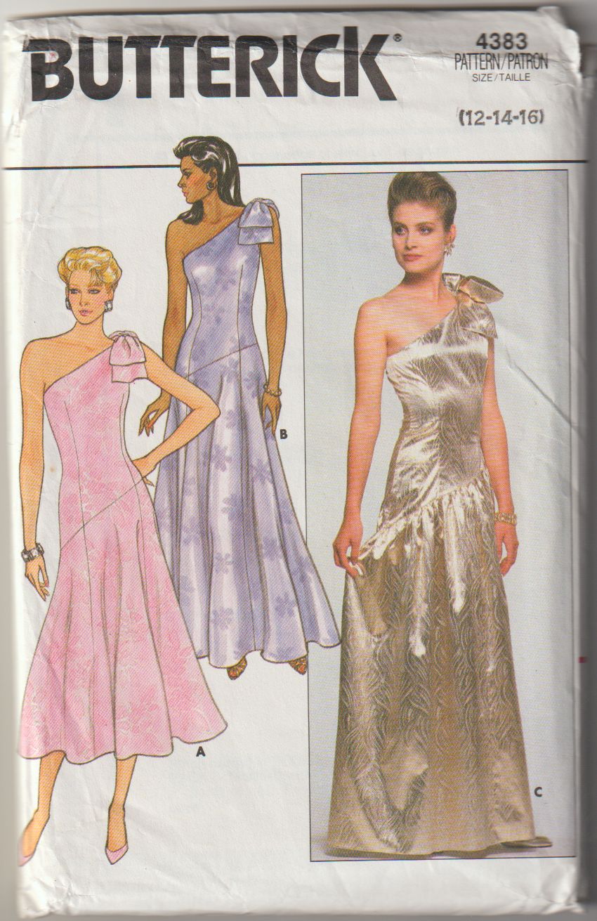 1950s Formal Evening Ball Gown Pattern McCall 8288 Striking Strapless  Fitted Bodice Full Skirted Large Bustle Bow Bust 34 Vintage Sewing Pattern